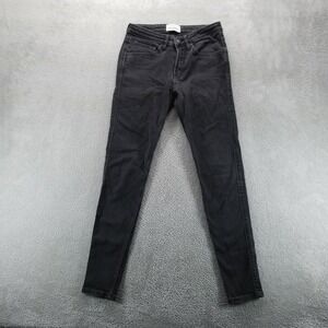 Du/er Jeans Womens 27 Black Skinny Mid Rise Performance Stretch